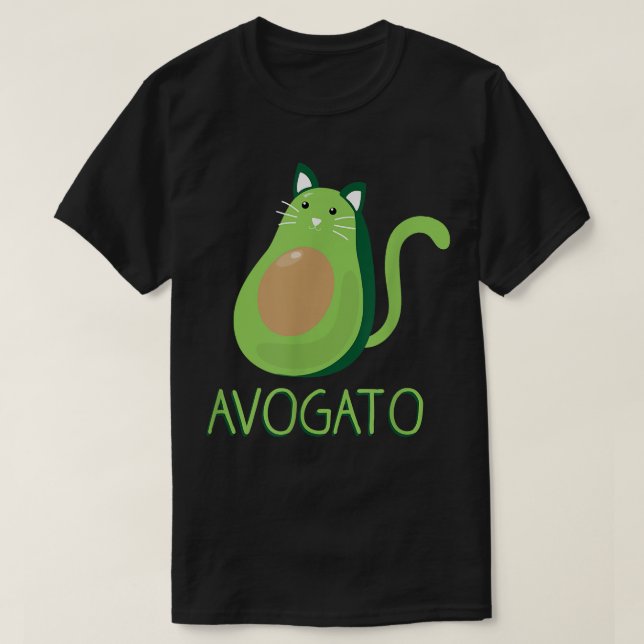 AvoGato, Avocado Cat s, Avocado  T-Shirt (Design Front)