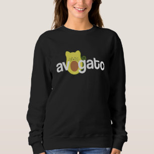 Avogato Cat Avocado Cinco De Mayo Funny Graphic Sweatshirt