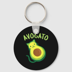 Avogato Cat Avocado - Funny Cinco De Mayo Key Ring