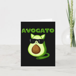 Avogato Cat Cinco De Mayo Meow Avogado Card