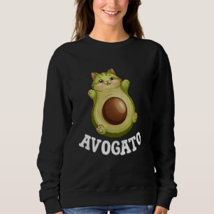 Avogato Cinco De Mayo Avocado Cat Funny Avocado Sweatshirt