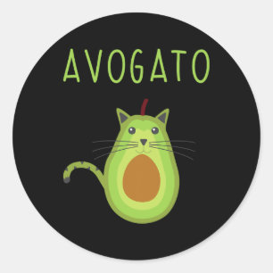 Avogato Cinco De Mayo Gift Cinco De Meow Cat Avoca Classic Round Sticker
