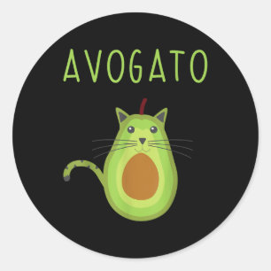 Avogato Cinco De Mayo Gift Cinco De Meow Cat Avoca Classic Round Sticker