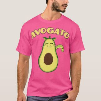 Avogato Cute Avocado Lover Cat Owner T-Shirt