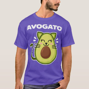 Avogato Cute Kawaii Avocado Cat Mashup Cinco De Ma T-Shirt