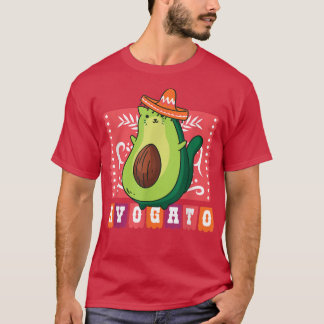 Avogato Funny Avocado Cat T-Shirt