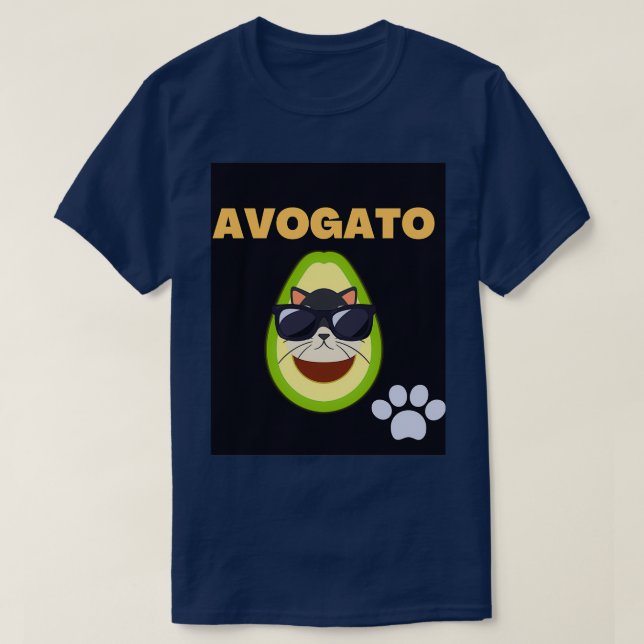 Avogato funny funny cat T-Shirt (Design Front)
