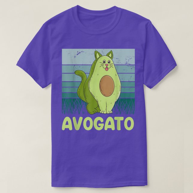 Avogato kitten cat owner vegan cat Vegetarian  T-Shirt (Design Front)