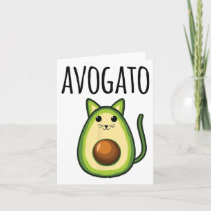 Avogato Shirt For Women Funny Avocado Cat Vegetari Card