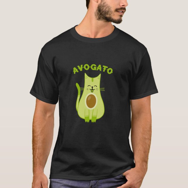 Avogato T-Shirt - Funny Avo-Gato Cinco De Mayo Cat (Front)