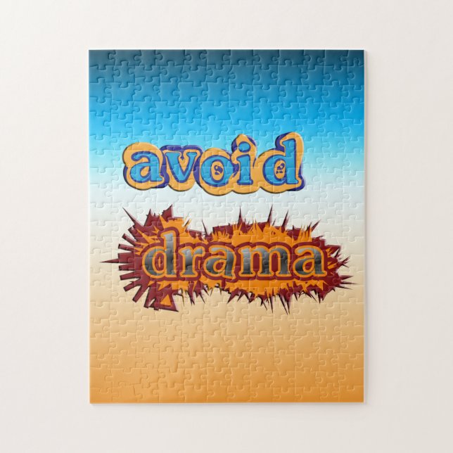 Avoid Drama  Jigsaw Puzzle (Vertical)