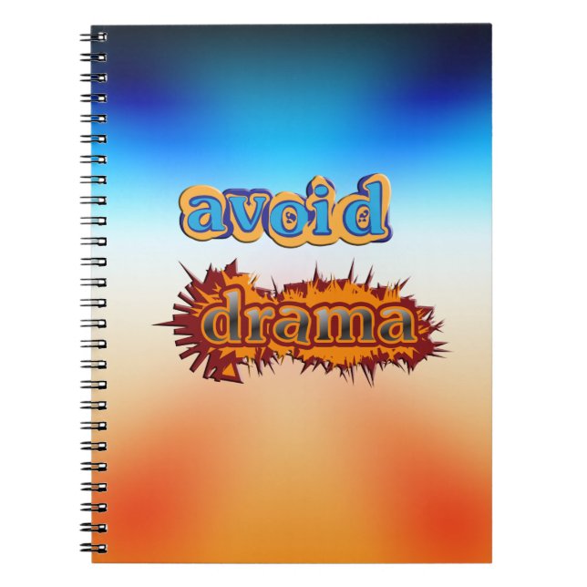 Avoid Drama Notebook (Front)
