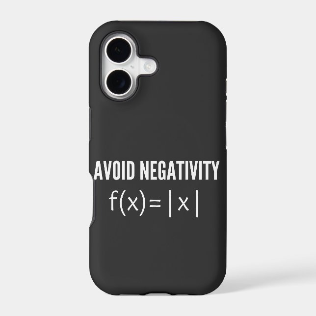 avoid negativity math equation (Back)