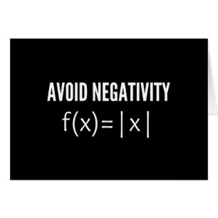avoid negativity math equation