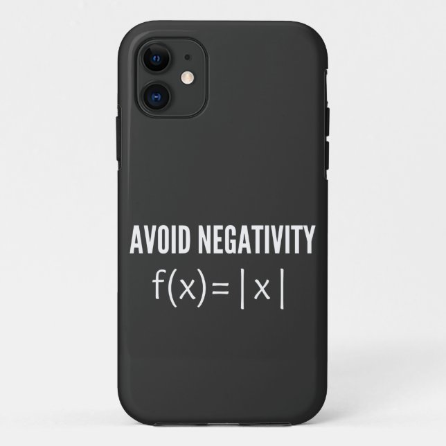 avoid negativity math equation Case-Mate iPhone case (Back)