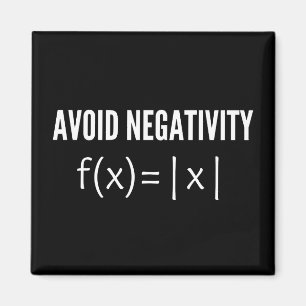 avoid negativity math equation magnet