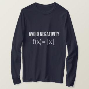 avoid negativity math equation T-Shirt