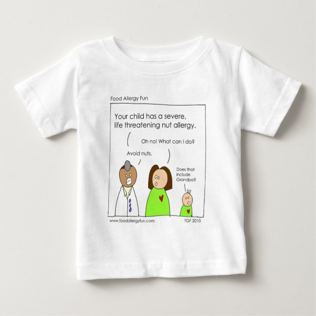 Avoid Nuts Baby T-Shirt (Front)
