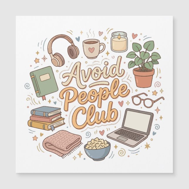 Avoid People Club Cosy Introvert Vibes (Front)