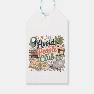 Avoid People Club Cosy Introvert Vibes Gift Tags
