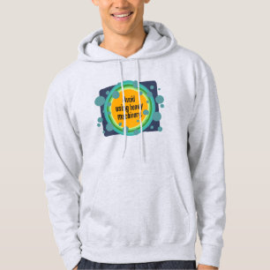 Avoid using heavy machinery Radial Bubble Box Gfx Hoodie