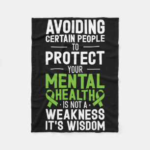 Avoiding Certain People To Protect Your Mental Hea Fleece Blanket