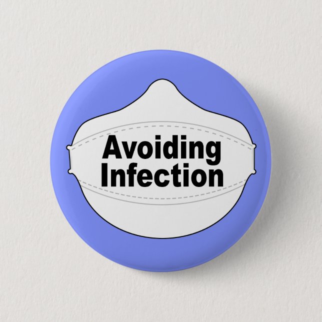 Avoiding infection mask pin (Front)