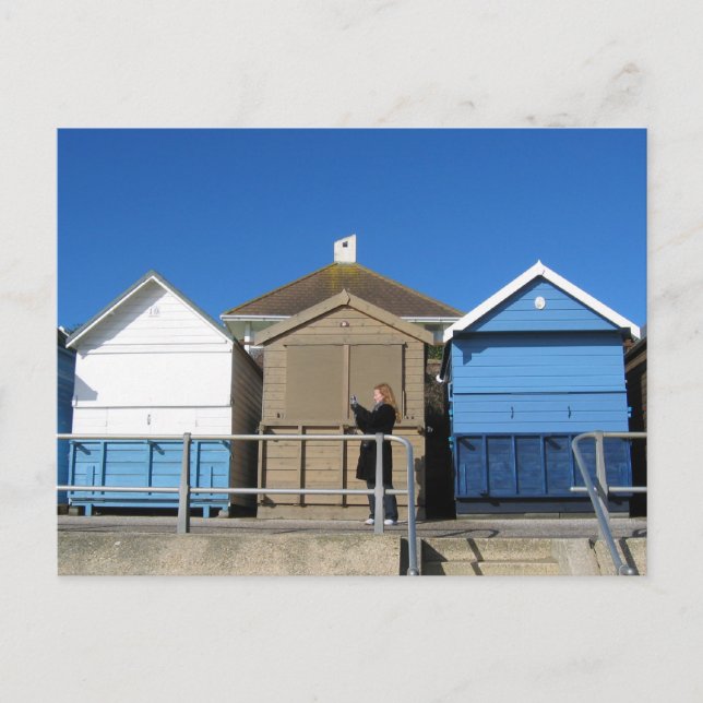 Avon Beach , Hampshire. UK. 07.02.04 Postcard (Front)