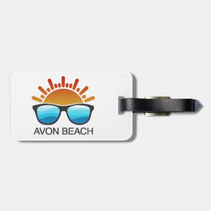 Avon Beach North Carolina Sunglasses Luggage Tag