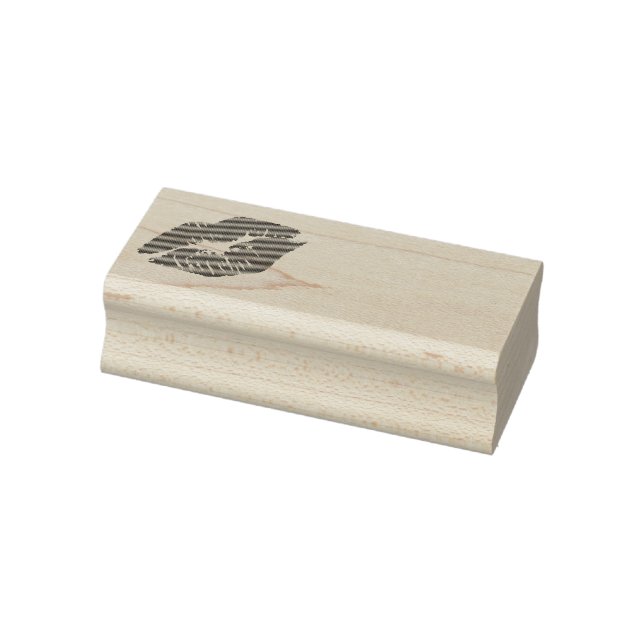 Avon Beauty Lips Label Rubber Stamp (Stamp)