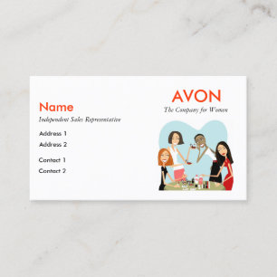 Avon Business Cards with Social Media Info