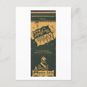 Avon by the Sea NJ, Avon Inn 1950s Matchbook Postcard