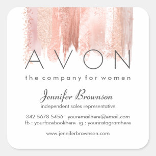 Avon Independent Consultant Makeup Square Sticker