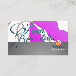 Avon Instagram logo aesthetic Busi Business Card