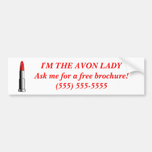 Avon Lady Bumper Sticker - Custom