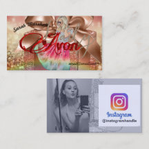 Avon Lady Instagram Business Card