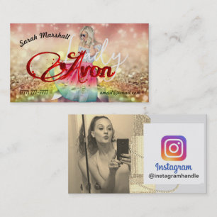 Avon Lady Instagram Business Card