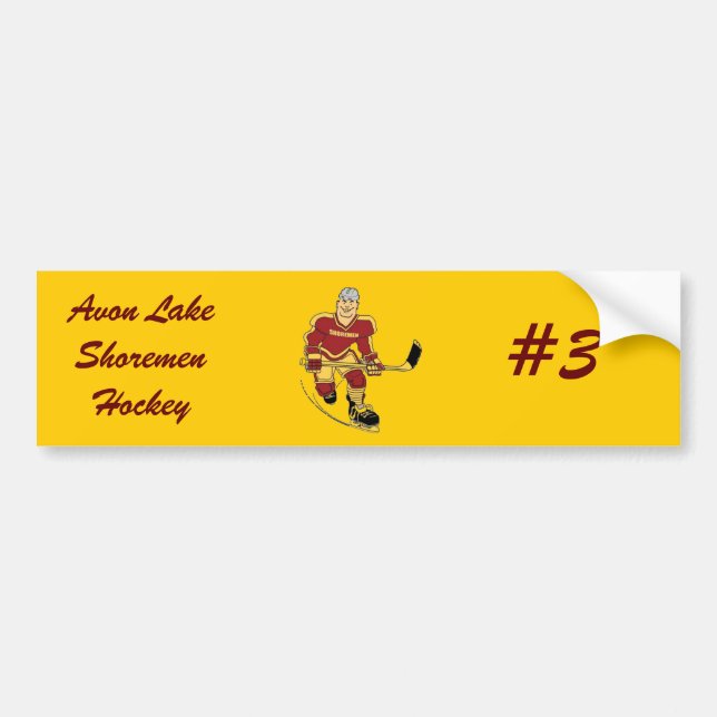 Avon Lake Shoremen Hockey Shorty Bumper Sticker (Front)