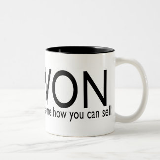 Avon Local Recruiter Two-Tone Coffee Mug