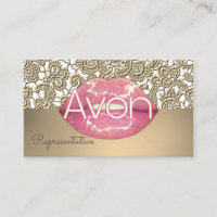Avon personalised pink and gold lace aesthetic