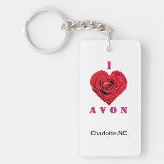 AVON Rectangle Key Chain