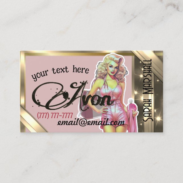 Avon Representative Business Card (Front)