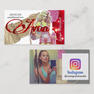 Avon Representative Instagram Business Card