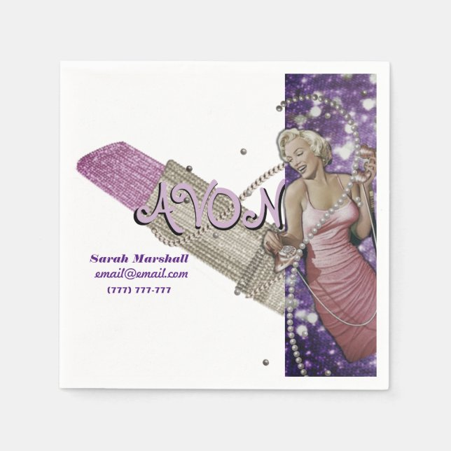 Avon Representative  Napkin (Front)
