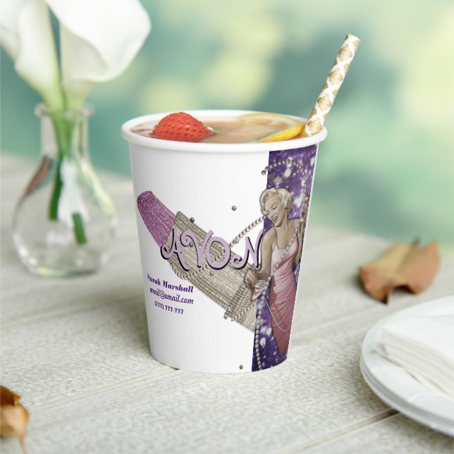 Avon Representative  Paper Cups (Insitu)