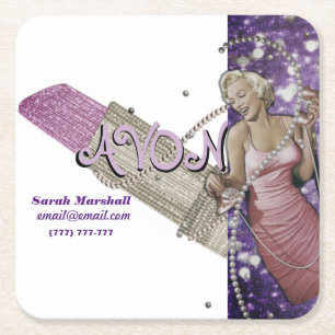 Avon Representative Square Paper Coaster