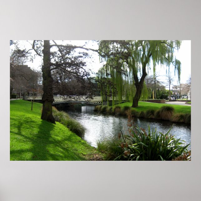 AVON RIVER VIEW Christchurch NZ Poster (Front)