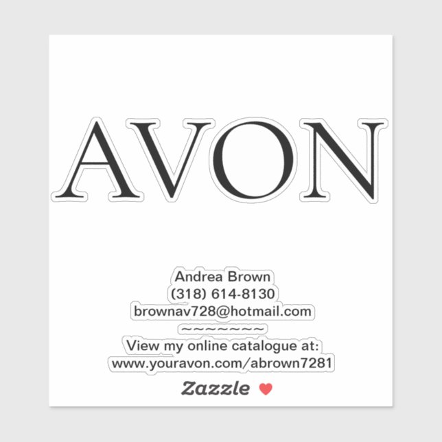 Avon Sticker (Sheet)