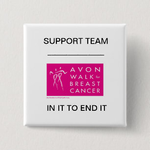 avon-walk-against-breast-cancer 15 cm square badge