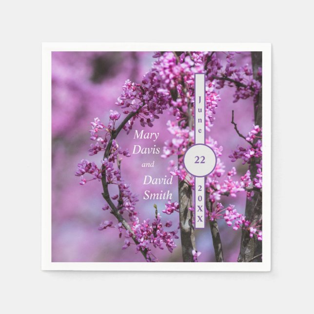 Avondale Redbud Art Napkin (Front)